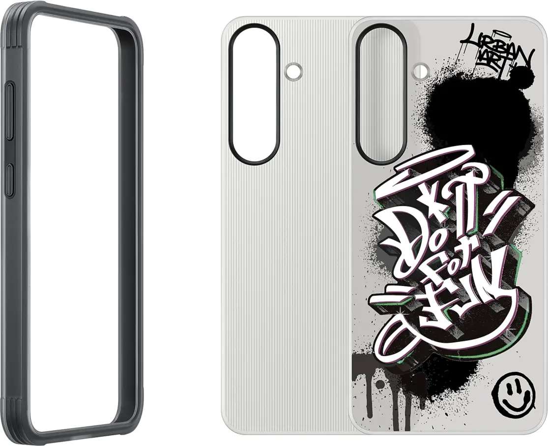 Origineel Samsung Galaxy S25 Plus Hoesje Rugged FlipSuit Case Transparant Zwart afbeelding 3