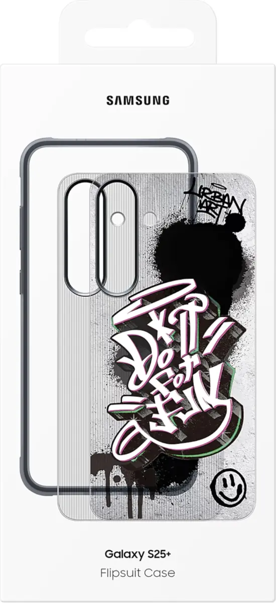 Origineel Samsung Galaxy S25 Plus Hoesje Rugged FlipSuit Case Transparant Zwart afbeelding 10