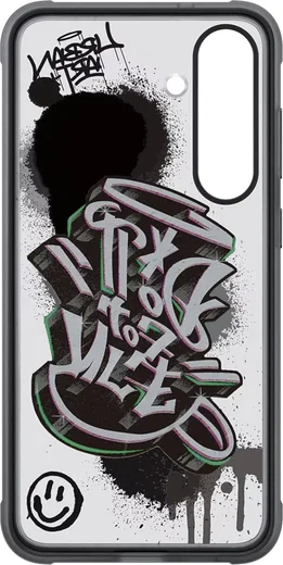 Origineel Samsung Galaxy S25 Plus Hoesje Rugged FlipSuit Case Transparant Zwart afbeelding 7