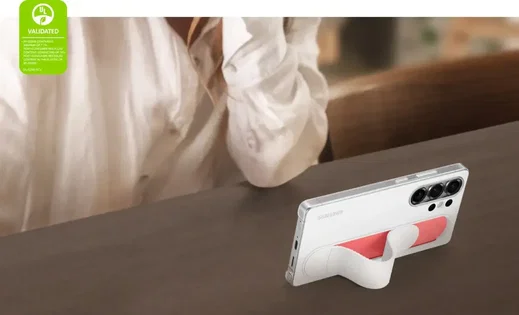 Origineel Samsung Galaxy S25 Ultra Hoesje Standing Grip Case Zwart afbeelding 5