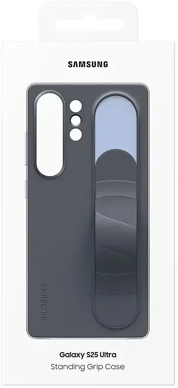 Origineel Samsung Galaxy S25 Ultra Hoesje Standing Grip Case Zwart afbeelding 8