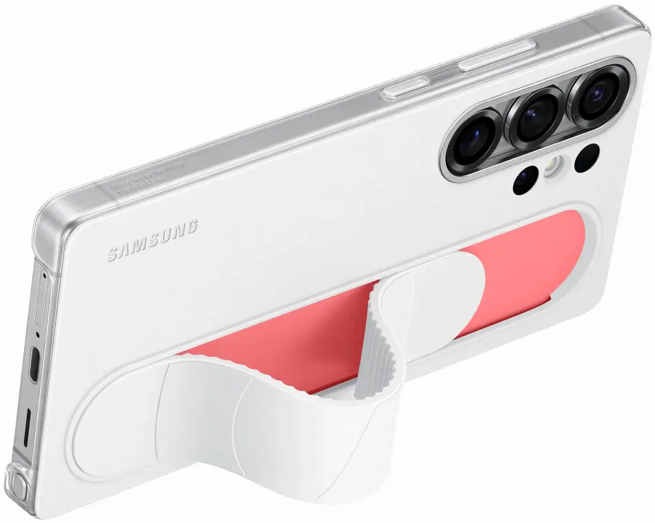 Origineel Samsung Galaxy S25 Ultra Hoesje Standing Grip Case Wit afbeelding 2