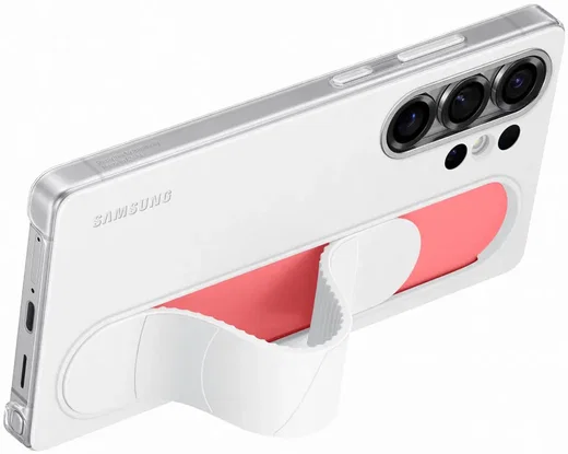 Origineel Samsung Galaxy S25 Ultra Hoesje Standing Grip Case Wit afbeelding 2