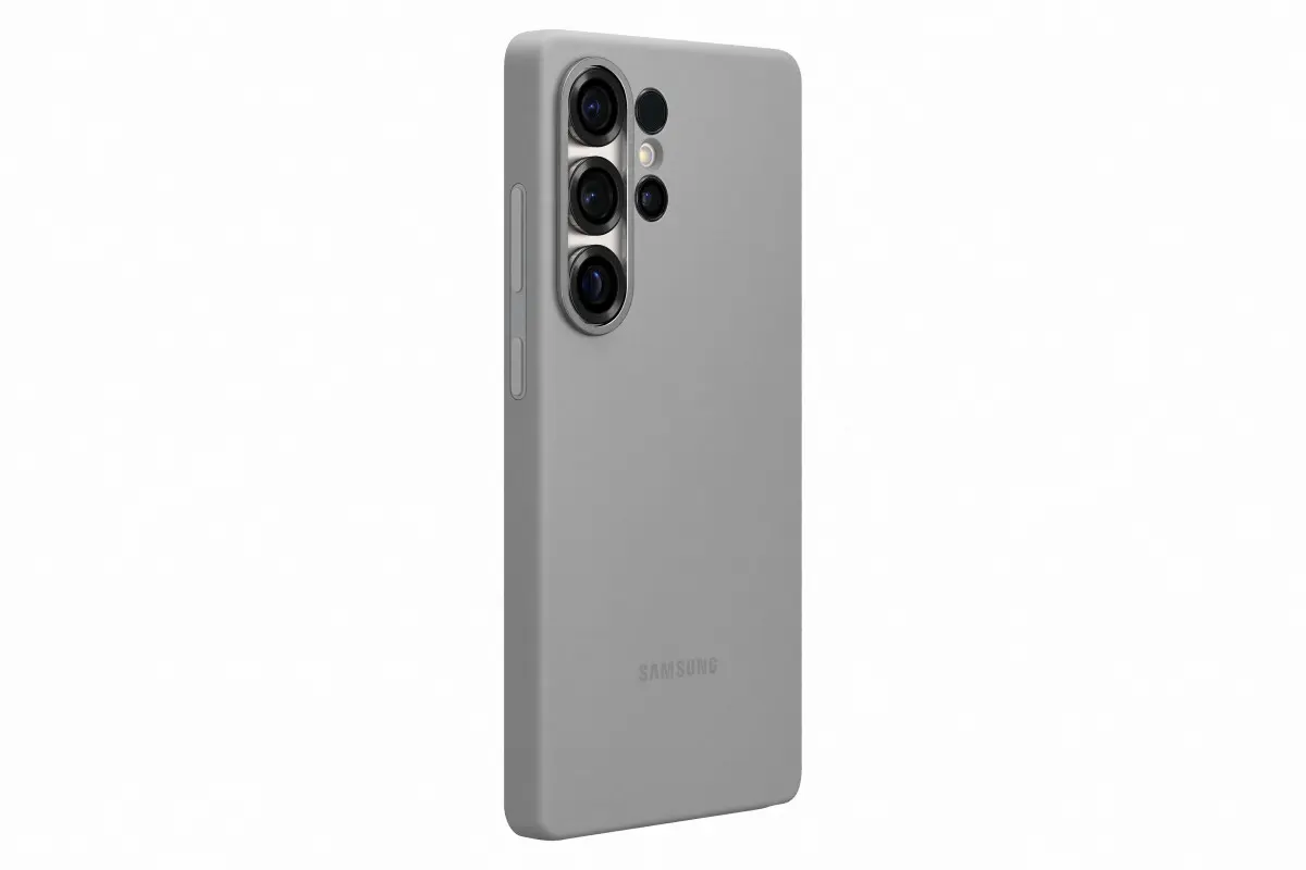 Origineel Samsung Galaxy S25 Ultra Hoesje Silicone Case Back Cover Grijs afbeelding 2