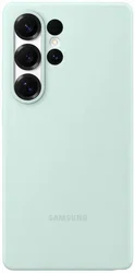 Origineel Samsung Galaxy S25 Ultra Hoesje Silicone Case Back Cover Mint afbeelding