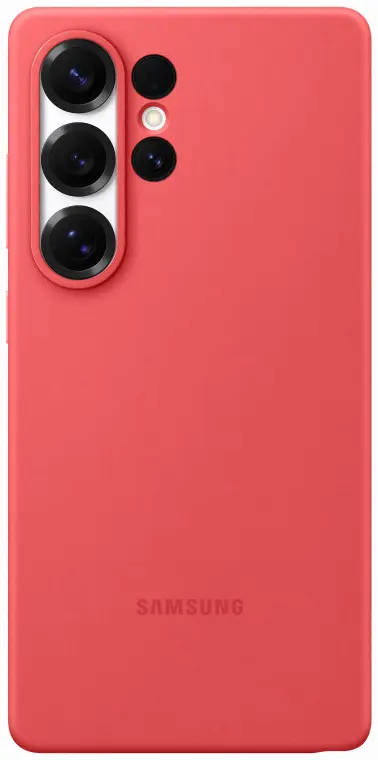 Origineel Samsung Galaxy S25 Ultra Hoesje Silicone Case Back Cover Rood afbeelding 1