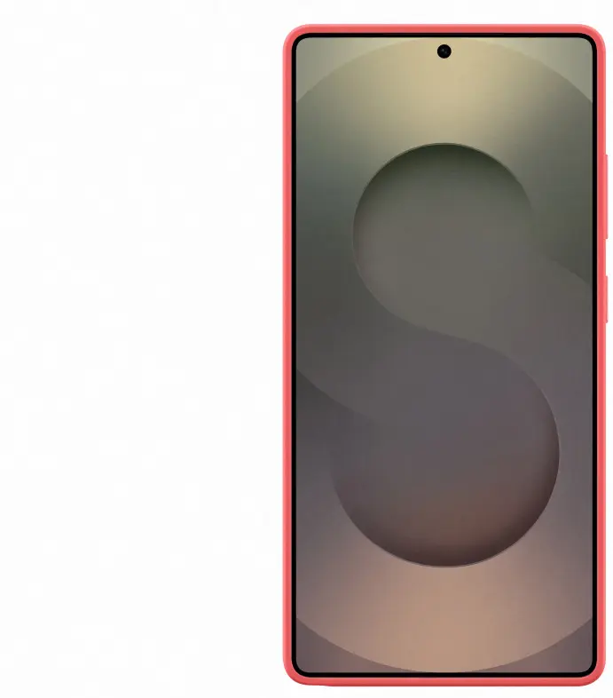 Origineel Samsung Galaxy S25 Ultra Hoesje Silicone Case Back Cover Rood afbeelding 3