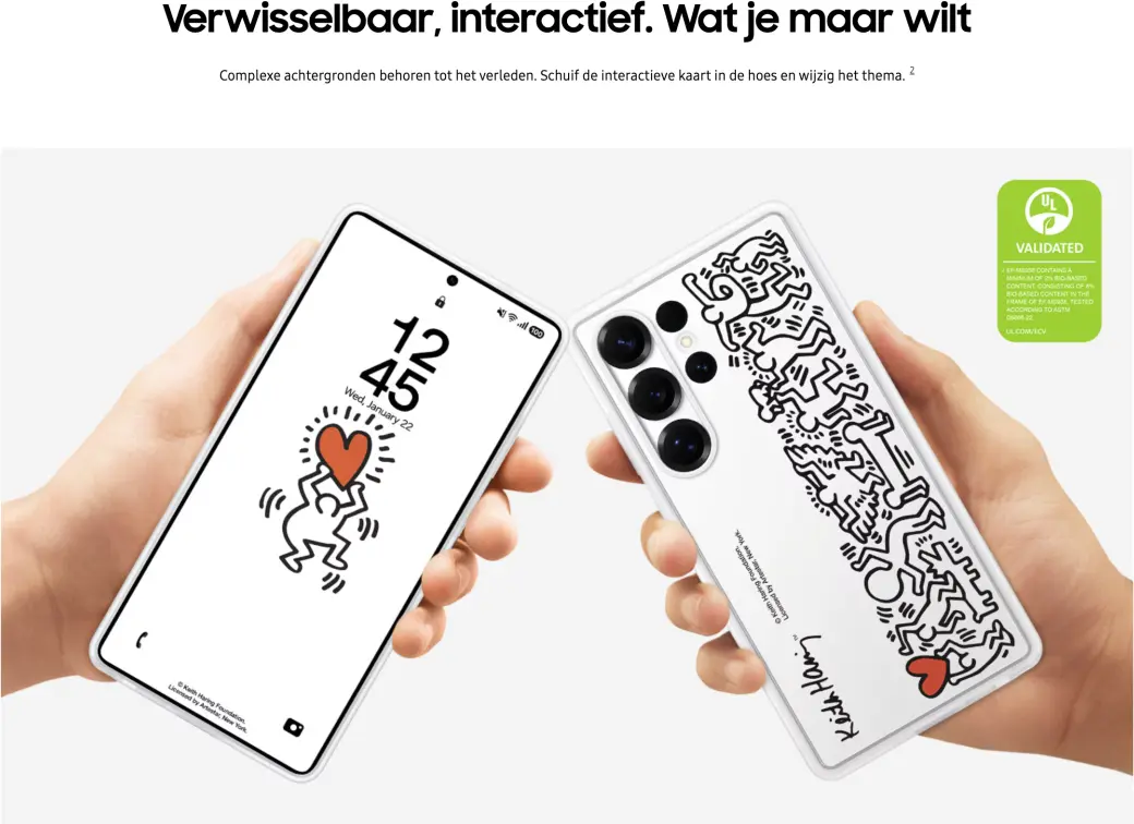 Origineel Samsung Galaxy S25 Ultra Hoesje FlipSuit Wit afbeelding 3