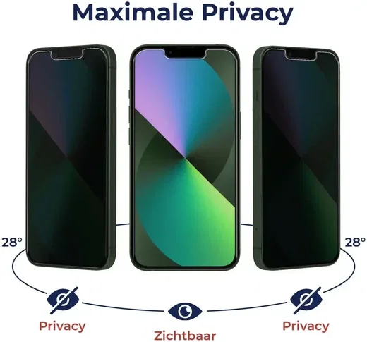 Rosso Oppo A60 4G 9H Tempered Glass Screen Protector Privacy afbeelding 3