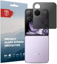 Rosso Xiaomi Mix Flip 9H Tempered Glass Screen Protector Privacy afbeelding