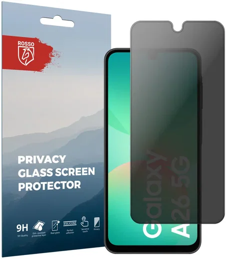Rosso Samsung Galaxy A26 9H Tempered Glass Screen Protector Privacy afbeelding 1