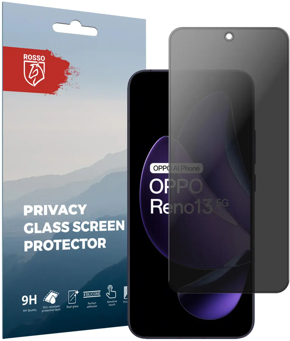 Rosso Oppo Reno 13 9H Tempered Glass Screen Protector Privacy afbeelding 1