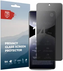 Rosso Xiaomi Poco X7 / Redmi Note 14 Pro 5G Privacy Tempered Glass afbeelding