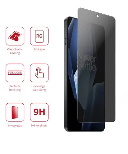 Rosso OnePlus 13R 9H Tempered Glass Screen Protector Privacy afbeelding 2