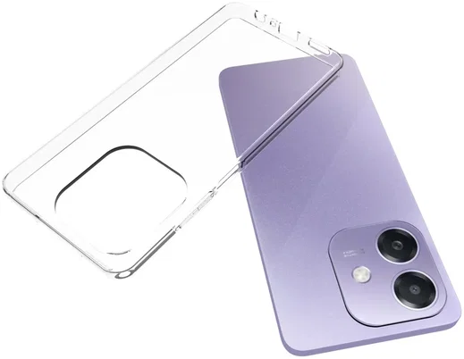 Oppo A60 5G / A40 / A40m Hoesje Dun TPU Back Cover Transparant afbeelding 2