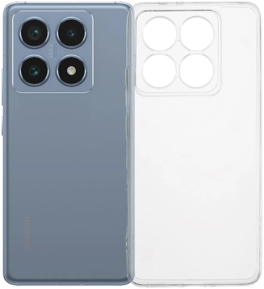 Xiaomi 14T Pro Hoesje Dun TPU Back Cover Transparant afbeelding 1
