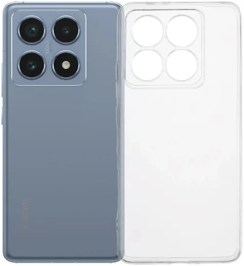 Xiaomi 14T Pro Hoesje Dun TPU Back Cover Transparant afbeelding 1