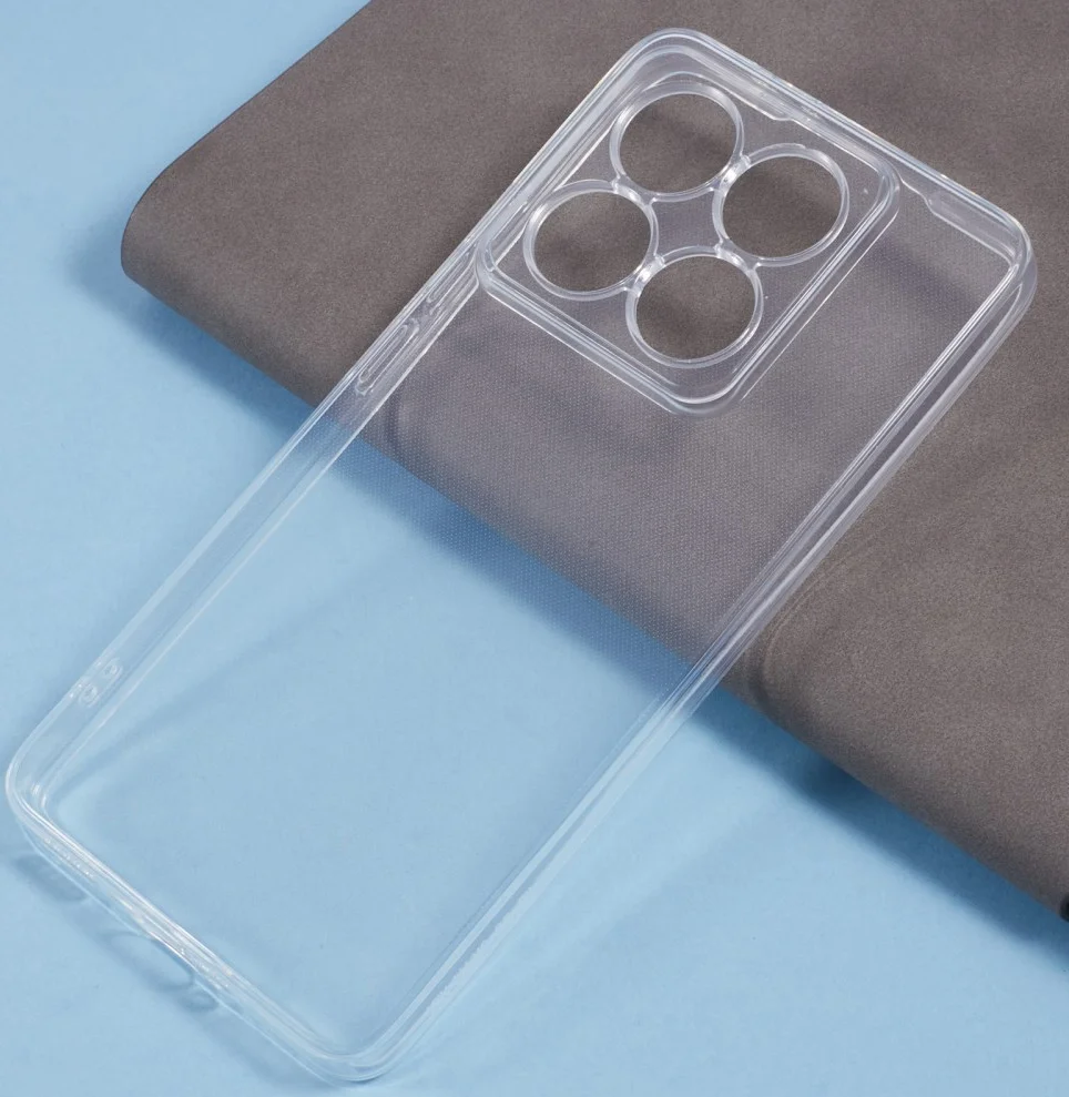 Xiaomi 14T Pro Hoesje Dun TPU Back Cover Transparant afbeelding 3