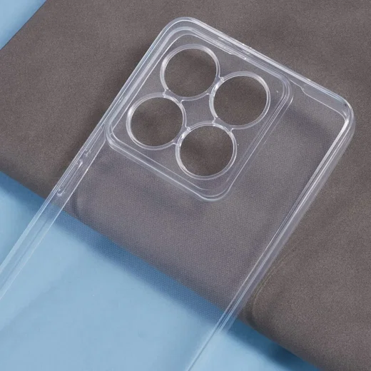 Xiaomi 14T Pro Hoesje Dun TPU Back Cover Transparant afbeelding 4