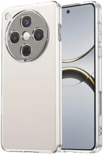 Oppo Find X8 Pro Hoesje Dun TPU Back Cover Transparant afbeelding 1