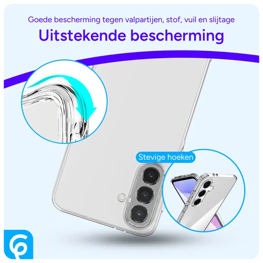 Samsung Galaxy A56 Hoesje Dun TPU Back Cover Transparant afbeelding 3