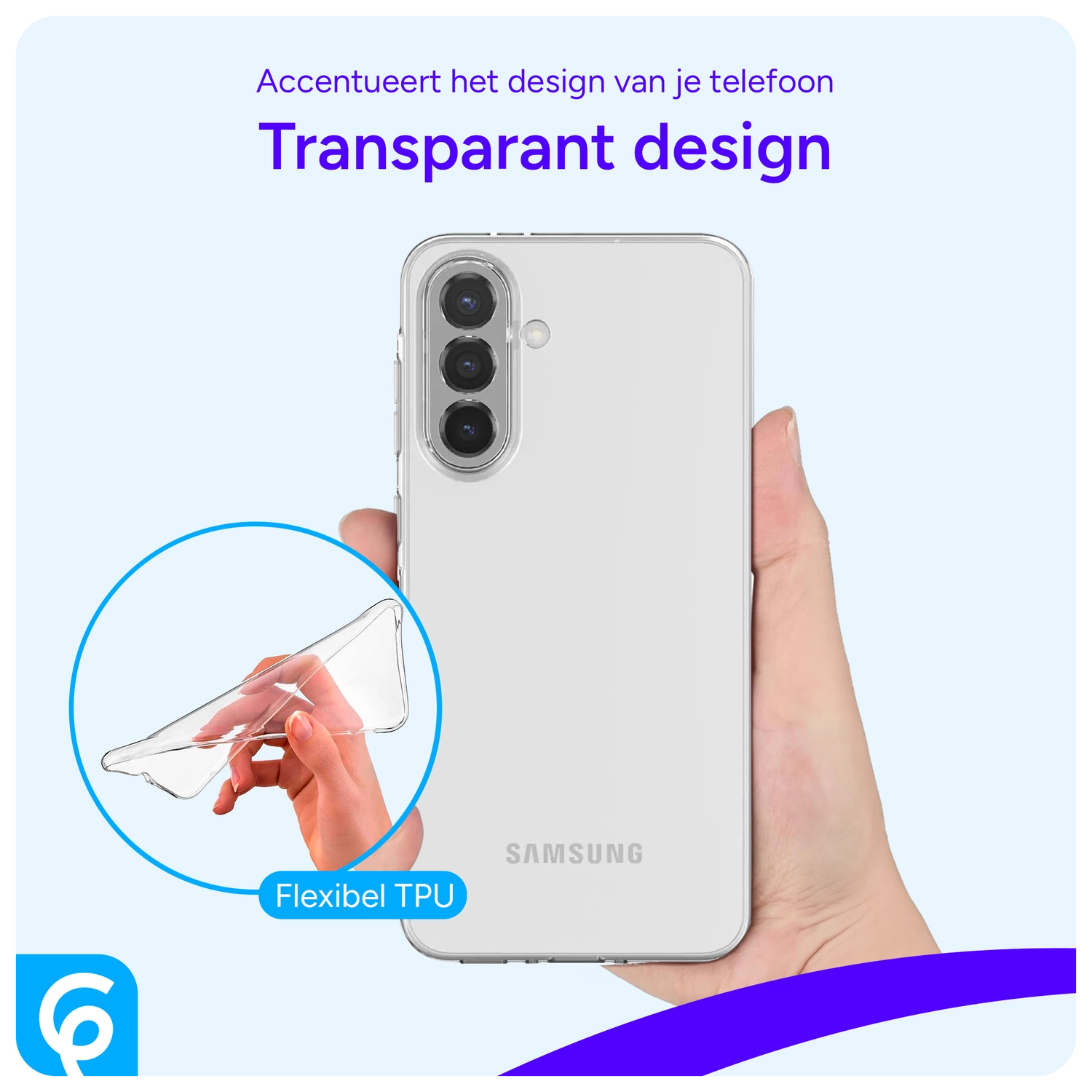 Samsung Galaxy A56 Hoesje Dun TPU Back Cover Transparant afbeelding 5