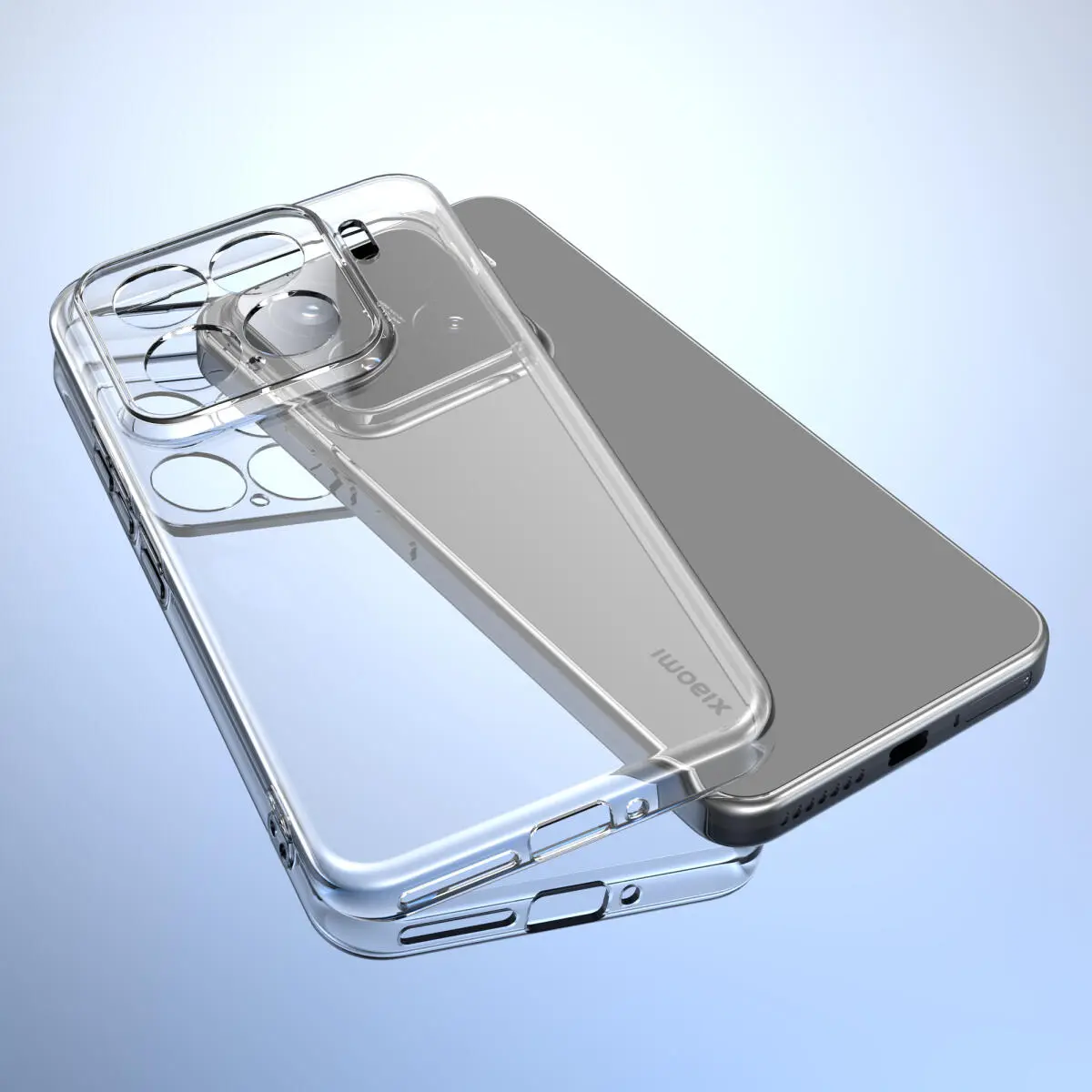 Xiaomi 15 Hoesje Dun TPU Back Cover Transparant afbeelding 3