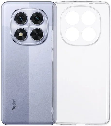 Xiaomi Poco X7 / Redmi Note 14 Pro 5G Hoesje Dun TPU Back Cover Transparant afbeelding 1