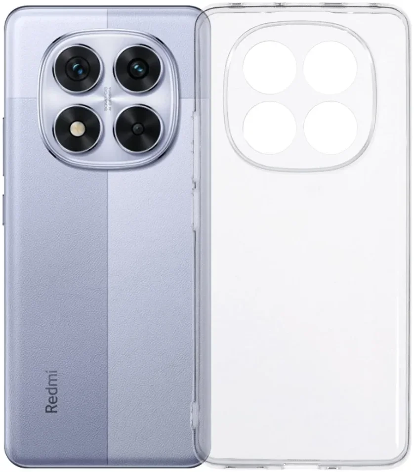 Xiaomi Redmi Note 14 Pro+ Hoesje Dun TPU Back Cover Transparant afbeelding 1