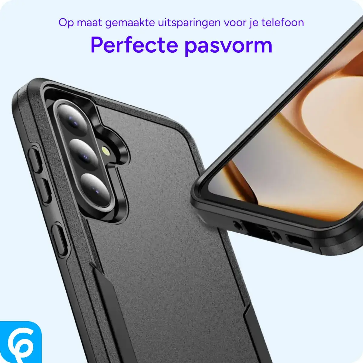 Samsung Galaxy A56 Hoesje Schokbestendige Hardcase Back Cover Zwart afbeelding 4