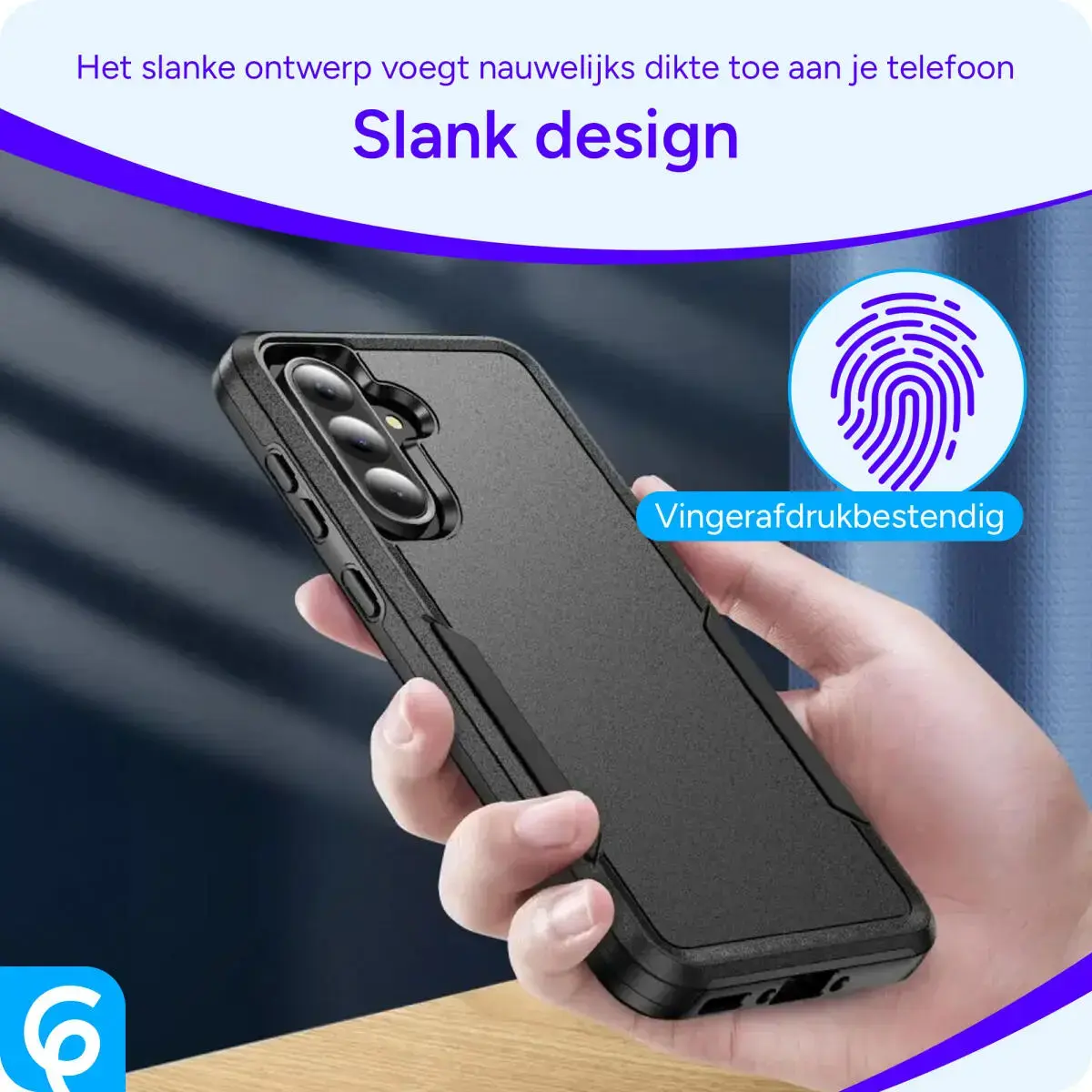 Samsung Galaxy A56 Hoesje Schokbestendige Hardcase Back Cover Zwart afbeelding 7