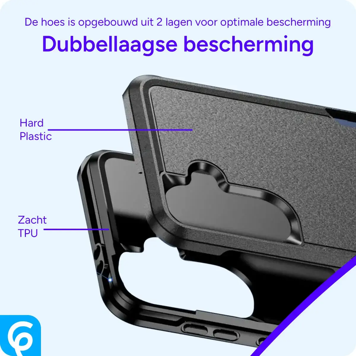 Samsung Galaxy A56 Hoesje Schokbestendige Hardcase Back Cover Zwart afbeelding 8