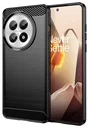 OnePlus 13 Hoesje Geborsteld TPU Flexibele Back Cover Zwart