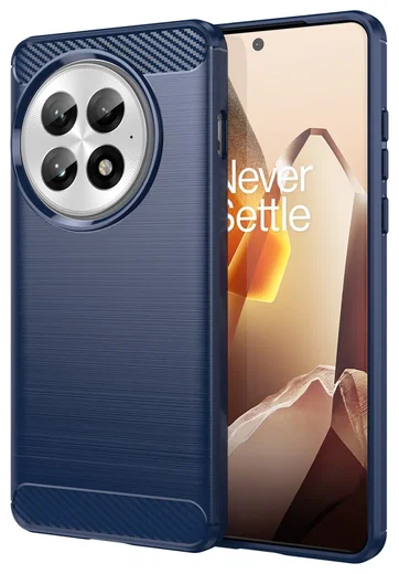 OnePlus 13 Hoesje Geborsteld TPU Flexibele Back Cover Blauw afbeelding 1