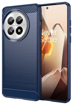 OnePlus 13 Hoesje Geborsteld TPU Flexibele Back Cover Blauw