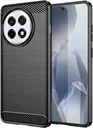 OnePlus 13R Hoesje Geborsteld TPU Flexibele Back Cover Zwart