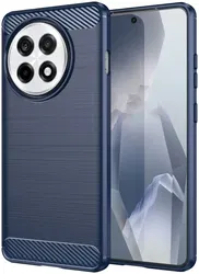 OnePlus 13R Hoesje Geborsteld TPU Flexibele Back Cover Blauw afbeelding