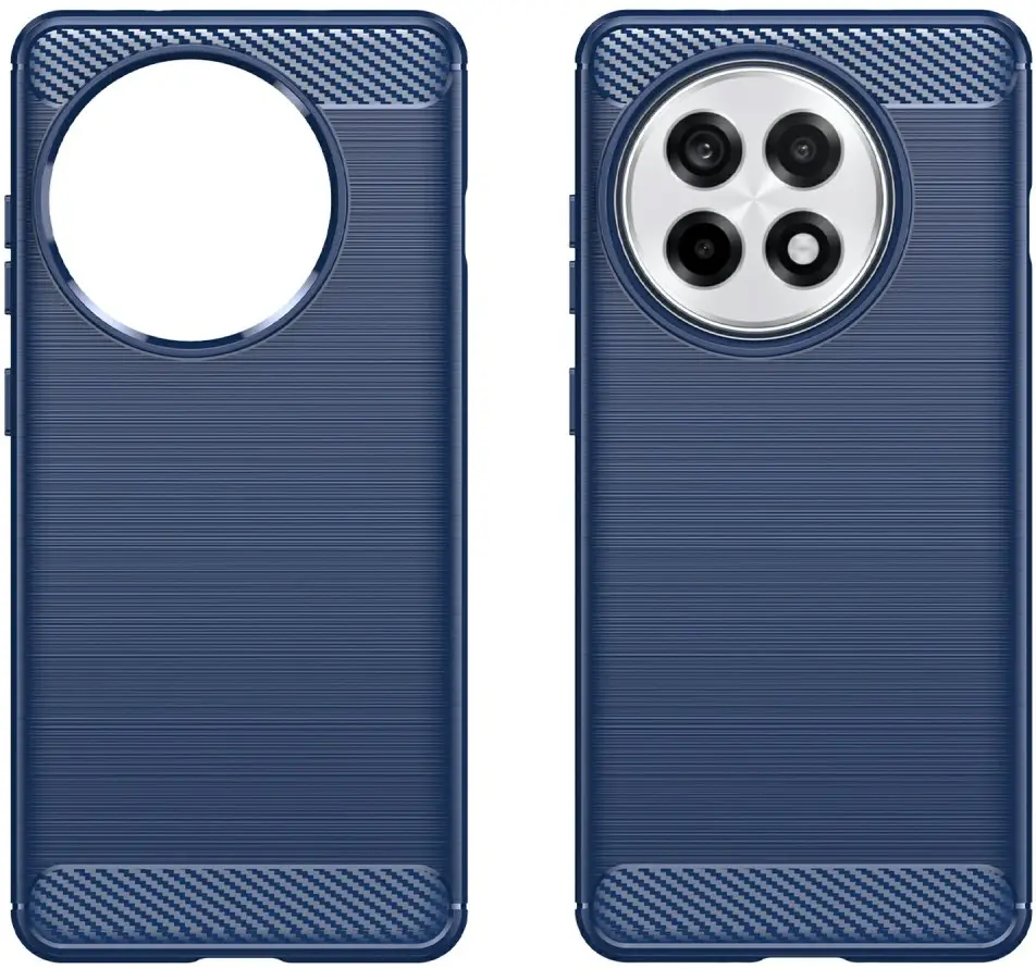 OnePlus 13R Hoesje Geborsteld TPU Flexibele Back Cover Blauw afbeelding 2