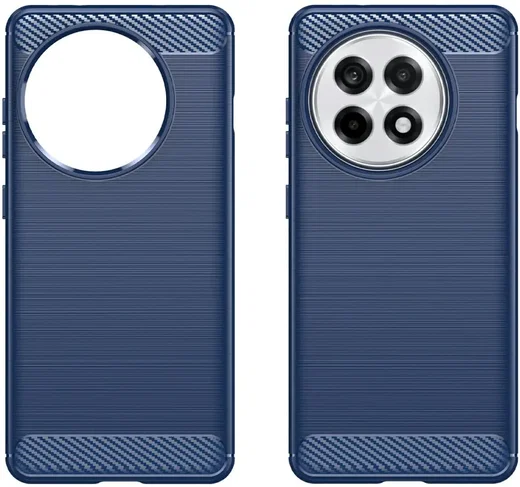 OnePlus 13R Hoesje Geborsteld TPU Flexibele Back Cover Blauw afbeelding 2