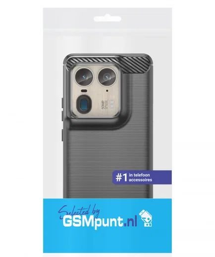 Motorola Edge 50 Ultra Hoesje Geborsteld TPU Flexibele Back Cover Zwart afbeelding 8