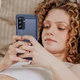 Samsung Galaxy A26 Hoesje Geborsteld TPU Flexibele Back Cover Blauw afbeelding 8