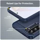 Samsung Galaxy A56 Hoesje Geborsteld TPU Flexibele Back Cover Blauw afbeelding 7