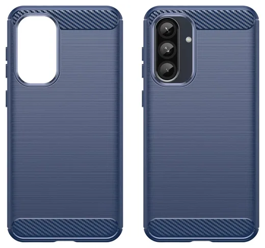 Samsung Galaxy A56 Hoesje Geborsteld TPU Flexibele Back Cover Blauw afbeelding 8