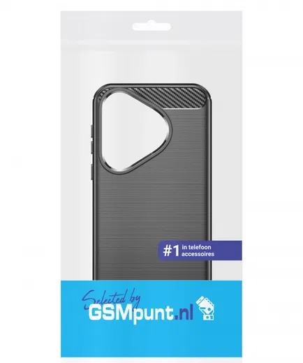 Huawei Pura 70 Hoesje Geborsteld TPU Flexibele Back Cover Zwart afbeelding 10