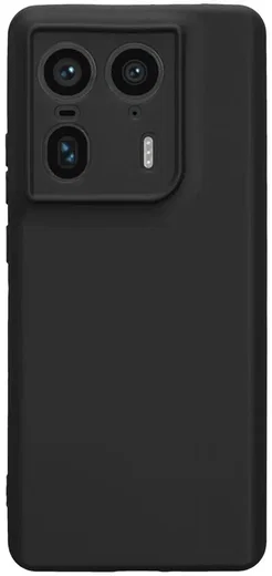 Motorola Edge 50 Ultra Hoesje Dun TPU Back Cover Matte Zwart afbeelding 3