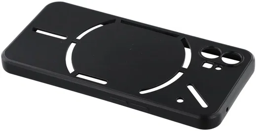 Nothing Phone (1) Hoesje Dun TPU Back Cover Matte Zwart afbeelding 5