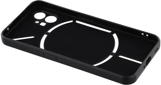 Nothing Phone (1) Hoesje Dun TPU Back Cover Matte Zwart afbeelding 6