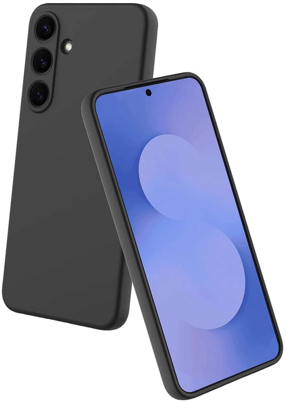 Samsung Galaxy A56 Hoesje Dun TPU Back Cover Matte Zwart afbeelding 6