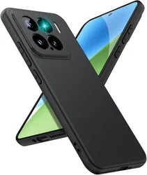 Xiaomi 15 Hoesje Dun TPU Back Cover Matte Zwart afbeelding