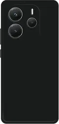 Xiaomi Redmi Note 14 4G Hoesje Dun TPU Back Cover Matte Zwart afbeelding